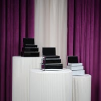 طقم علب زجاجية برونزي