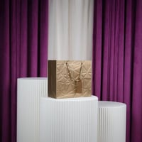 أكياس ورقية مستطيل ذهبي شيال درزن