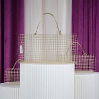 طقم سلال شبك ذهبية