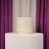 فازة ورد سيراميك كبير اصفر