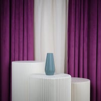 فازة ورد بلاستيك تركوازي