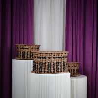 طقم 3 سلال اسود