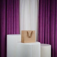 درزن أكياس ورقية مع شيال كرتوني