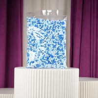 كيس بلورات فلين أزرق ملون