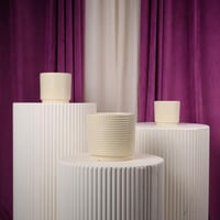 طقم فازات ورد سيراميك اصفر