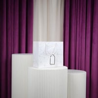 أكياس ورقية مستطيل أبيض شيال درزن