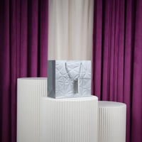 أكياس ورقية مستطيل فضي شيال درزن