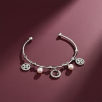 Aura charm bracelet silver