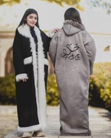 فروات شتويه نسائية لون عنابي