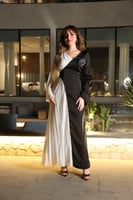 فستان طويل بلونين