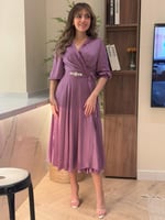 فستان ميد بكم وحزام