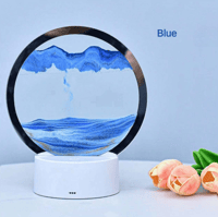 إضاءة رملية زرقاء