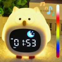 ساعة منبه بومة مضيئة