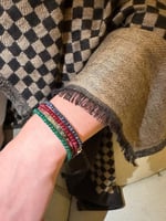 اسوارة من الزمرد الاخضر طولها 18سم‍