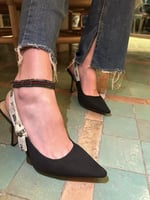 خلخال مكون من احجار كريمه متنوعه طوله 25 سم ‍