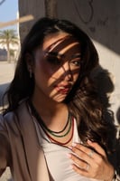 عقد من الزمرد الاخضر طوله 46سم‍