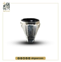 خاتم فضة صياغة يدويه بحجر العقيق اليماني الأسود