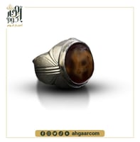خاتم فضة صياغة يدوية بحجر العقيق اليماني السليماني...