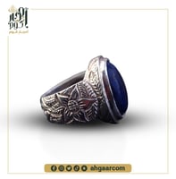 خاتم لازورد حجر طبيعي