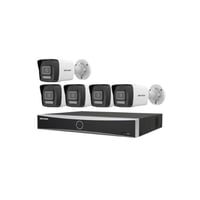 5كاميرات مراقبة -IP بدقة 6 ميجابكسل+ جهاز تسجيل +ه...