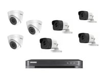 عدد 7 كاميرا 5ميجا بكسل + جهاز تسجيل 8 منافذ + هار...