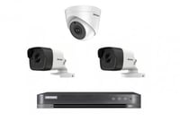 عدد3 كاميرا 8 ميجا بكسل + جهاز تسجيل 4 منافذ + هار...