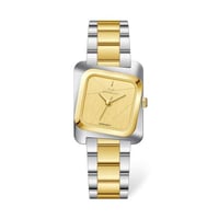 ساعة نسائية أستيل باللون الذهبي مع الفضي