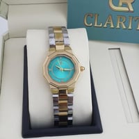 ساعه نسائي clarity مينا أخضر مائي