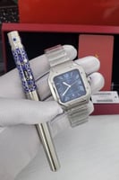 طقم كارتير سانتوس ساعة مع قلم