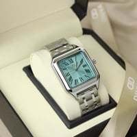 ساعة رجالية إستيل باللون الفضي