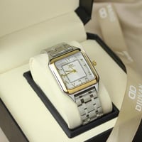 ساعة رجالي أستيل باللون الذهبي مع الفضي