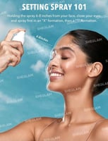 SHEGLAM بخاخ تثبيت المكياج المنعش والمرطب، بخاخ تث...