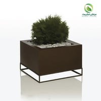حوض زرع فيبر بقاعدة 60 سم
