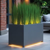 وعاء زرع مضئ مودرن 1م