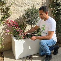 حوض زراعة وسط فايبر جلاس