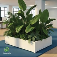 حوض زرع جاهز بقاعدة لمداخل الشركات وأماكن التسوق