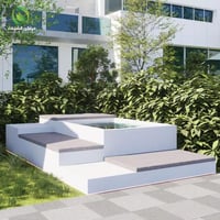 مسبح جاهز مضئ كبير فيبر (5قطع)