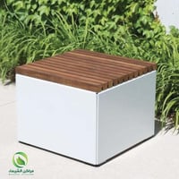 كرسى خارجى مودرن فايبر وخشب سويدي