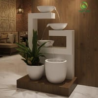 شلال جاهز فيبر مودرن مع مركن