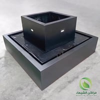 حوض فايبر مع نافورة مدمجة فيبر جاهزة