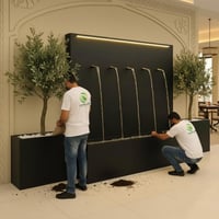 شلال جاهز مودرن مع حوضين زرع