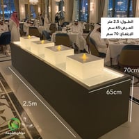 نافورة جاهزة فيبر مضيئة 2.5م