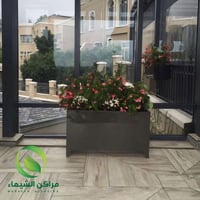 حوض زرع فايبر بقاعدة 1م