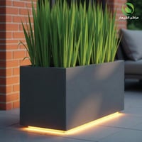 حوض خارجي مستطيل فيبر مضئ 1.2م