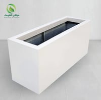 حوض زرع فايبر عريض 80سم