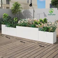 مجموعة عدد 4 أحواض فايبر 3.35م تصميم عصري