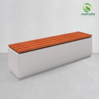 جلسة خارجية مودرن 2م فيبر وخشب سويدي بقاعدة متدرجة