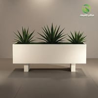 حوض زرع كبير بقاعدة فيبر