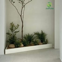 حوض زرع زاوية ديكور بارتشن فيبر