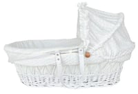 سرير سلة موسى مع القاعدة بقماش قطن